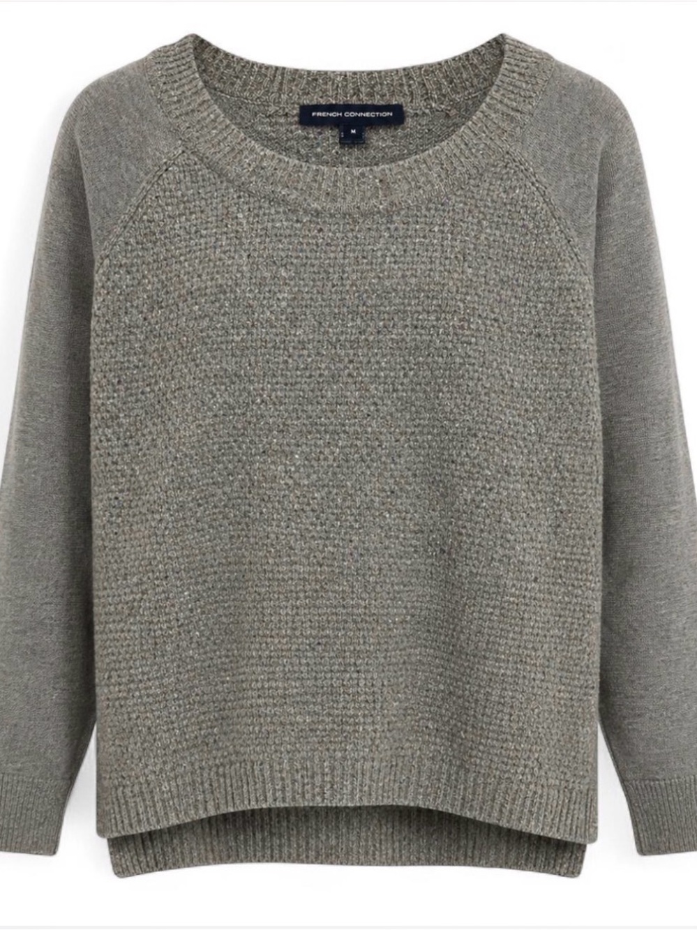 French Connection Woman's wool/cotton/mohair Grey sweater Sz M